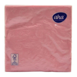 Serwetki 33x33 Aha B.Narodzenie różowe tłoczone 2